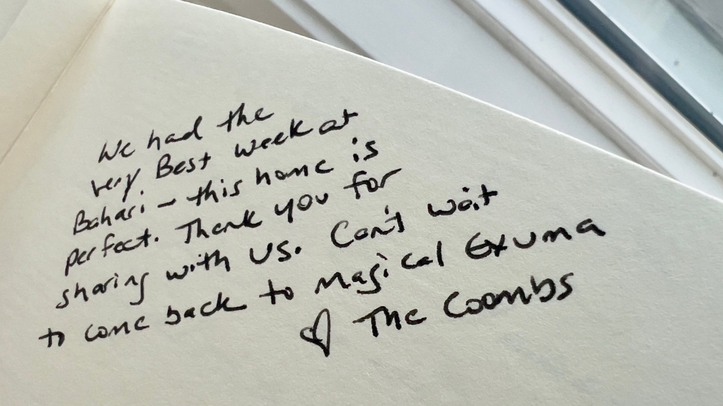 Bahari House Guestbook Review 3