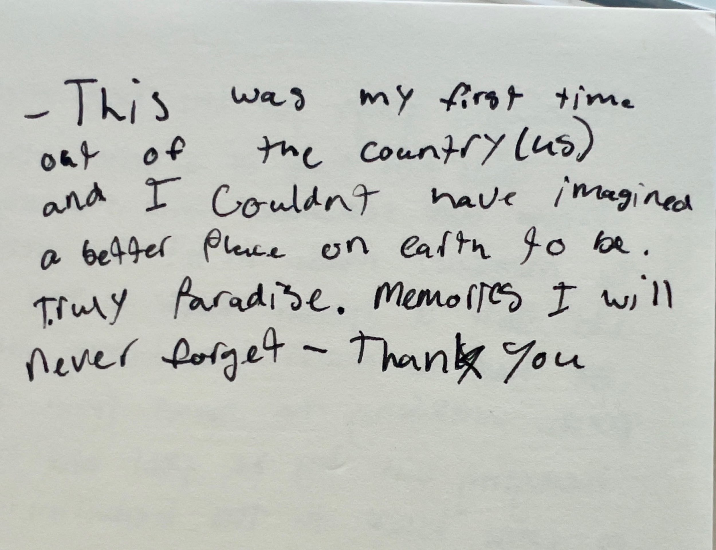 Bahari House Guestbook Review 7