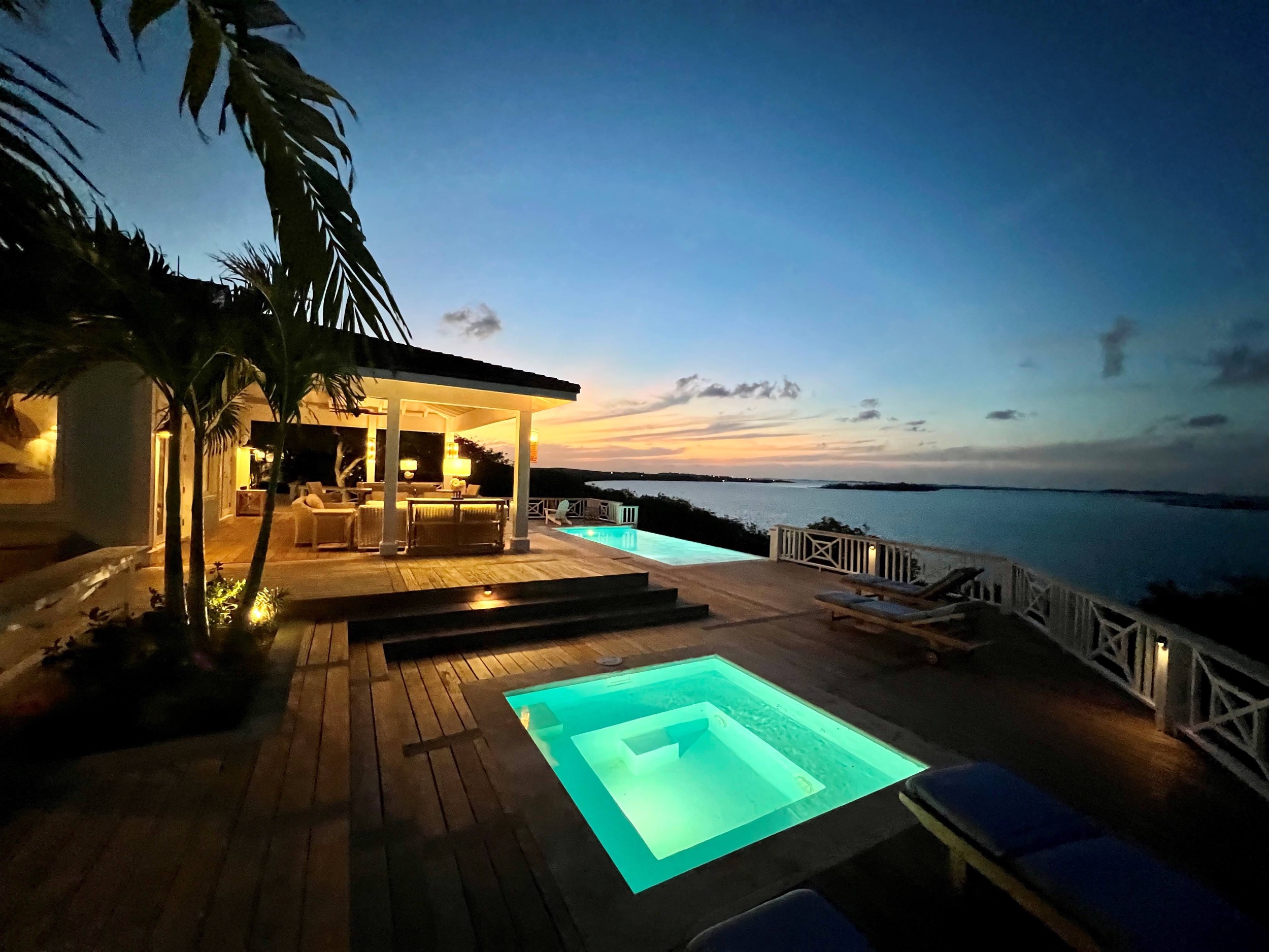 Sunset Bahari At Night Bahari house Great Exuma Bahamas
