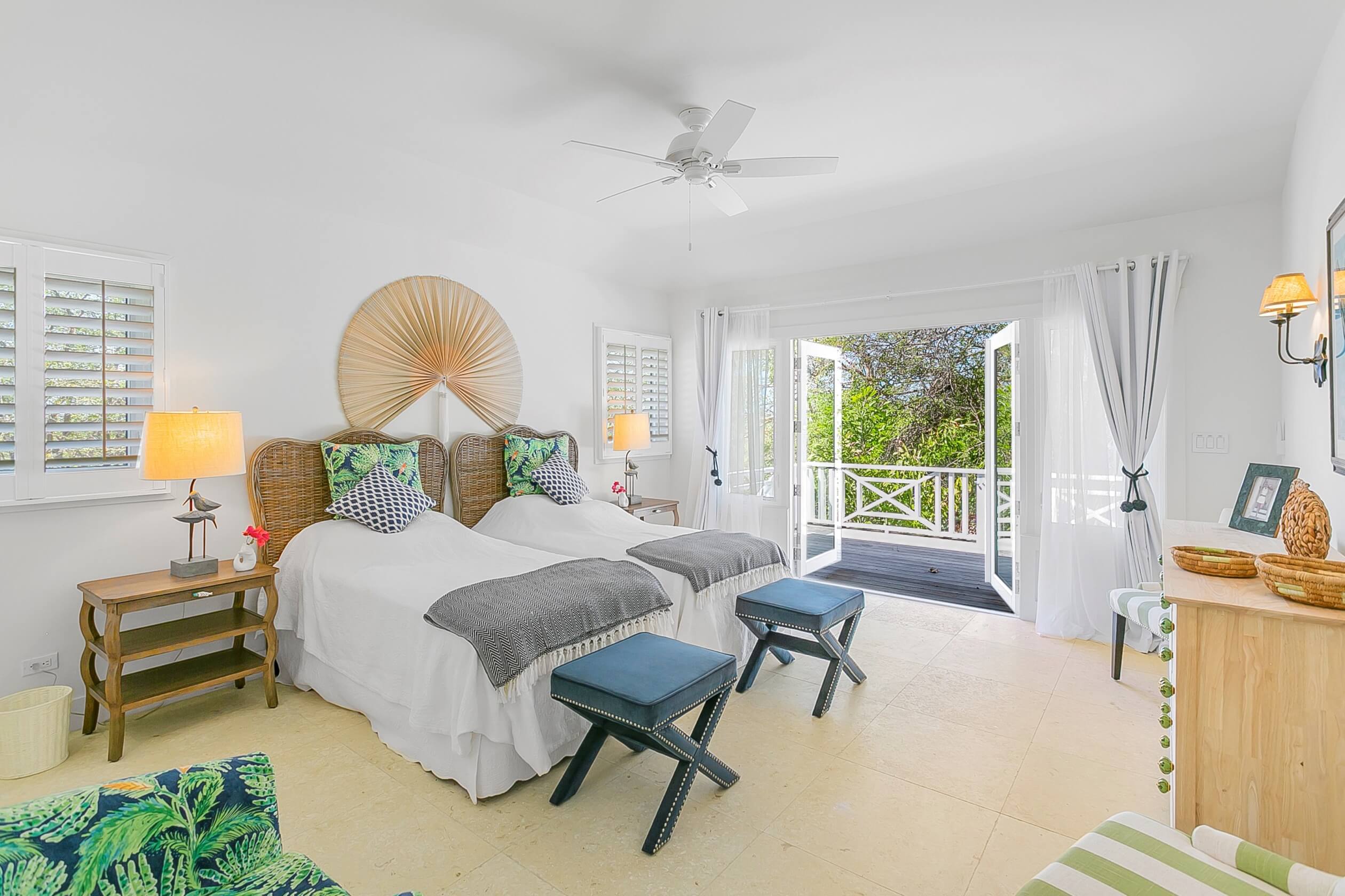 double bedroom suite Bahari house Great Exuma Bahamas